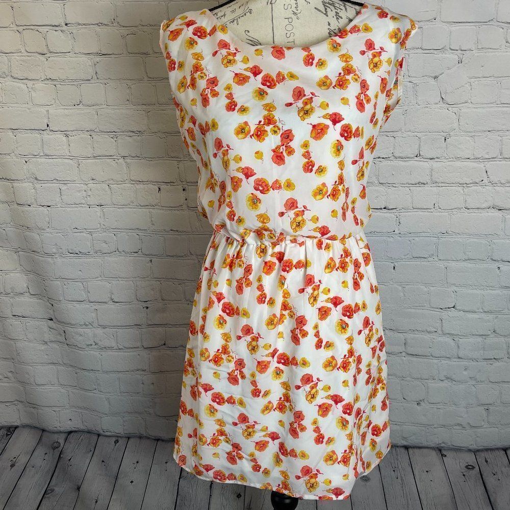Charlotte Russe Pink & Yellow Floral Dress
